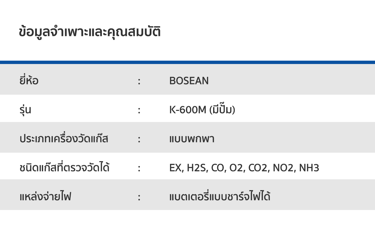 Bosean K-600M เครื่องตรวจจับแก๊สรั่ว เครื่องวัดแก๊ส ตรวจจับแก๊ส EX, H2S, CO, O2 เครื่องวัดก๊าซ เครื่องตรวจแก๊ส เครื่องวัดแก๊ส LPG เครื่องวัดแก๊สแอมโมเนีย เครื่องตรวจวัดแก๊ส เครื่องตรวจจับก๊าซ เครื่องตรวจแก๊สรั่ว Gas Detector